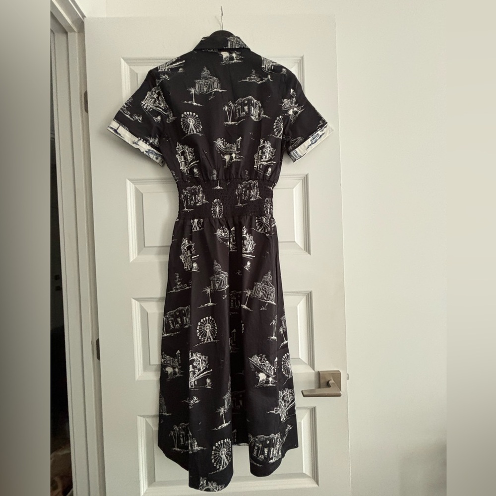 Maje Black and White Printed Dress - Picture 4 of 10